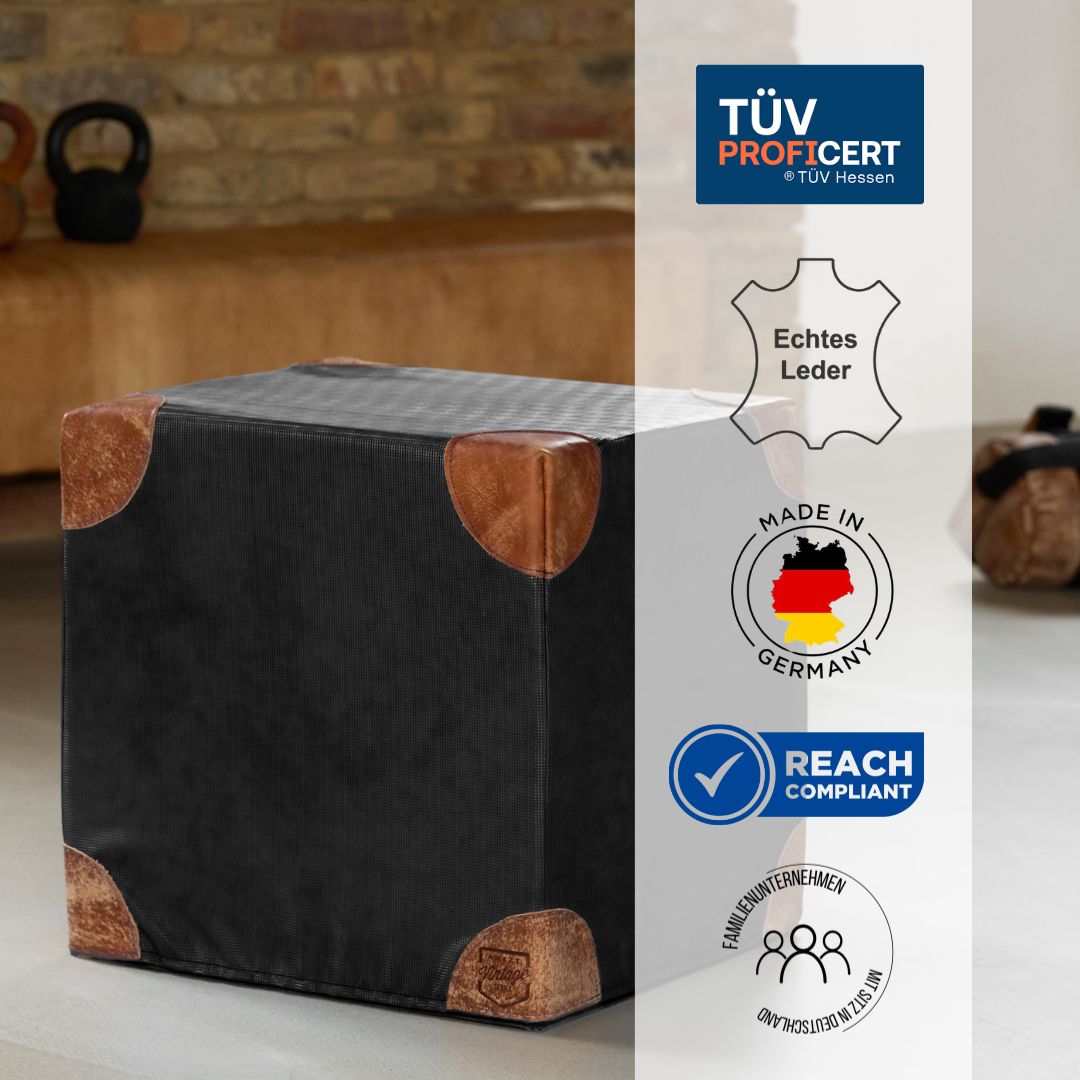 Cube Sitzwürfel BLACK | ARTZT vintage