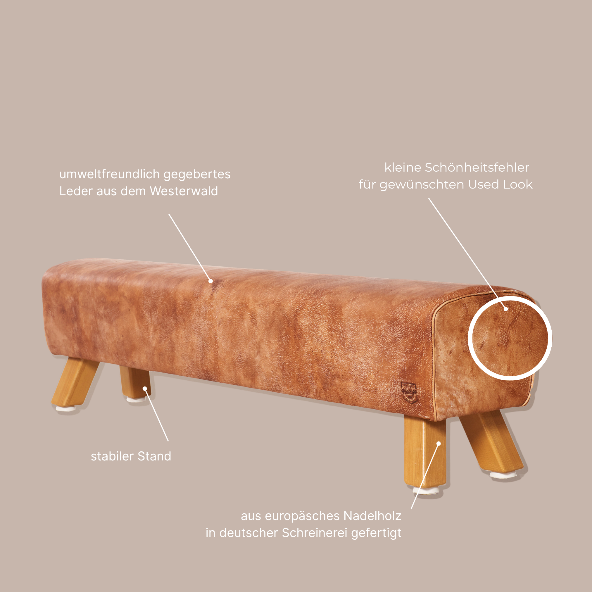 Turnpferd - XL Sitzbank | ARTZT vintage