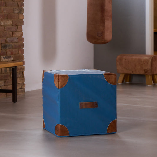Cube Sitzwürfel blau | ARTZT vintage